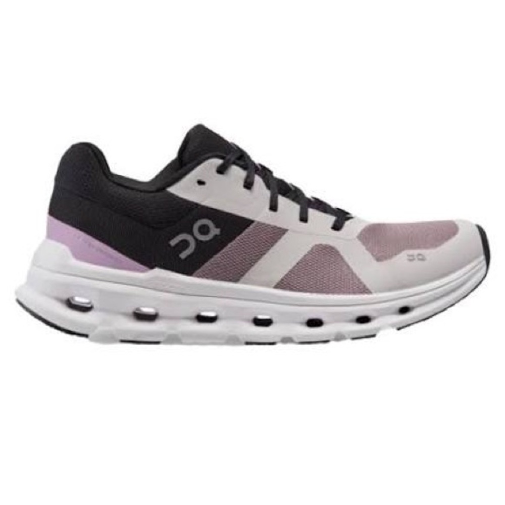 On Running Women's Black and Purple Sneakers